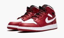 NIKE Kid's Gym Red/Black/White Air Jordan 1 Mid BG Chicago 554725-605 NEW