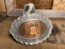 Vintage Bergamot 200 Years Ago Liberty Bell Belt Buckle
