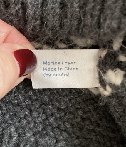Marine Layer Jill Fair Isle Women's Crewneck Sweater Alpaca Wool Blend Size XS - Picture 8 of 11