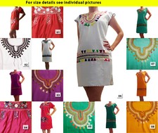 Authentic handmade embroidered ethnic dress from Mexico Chiapas 2.