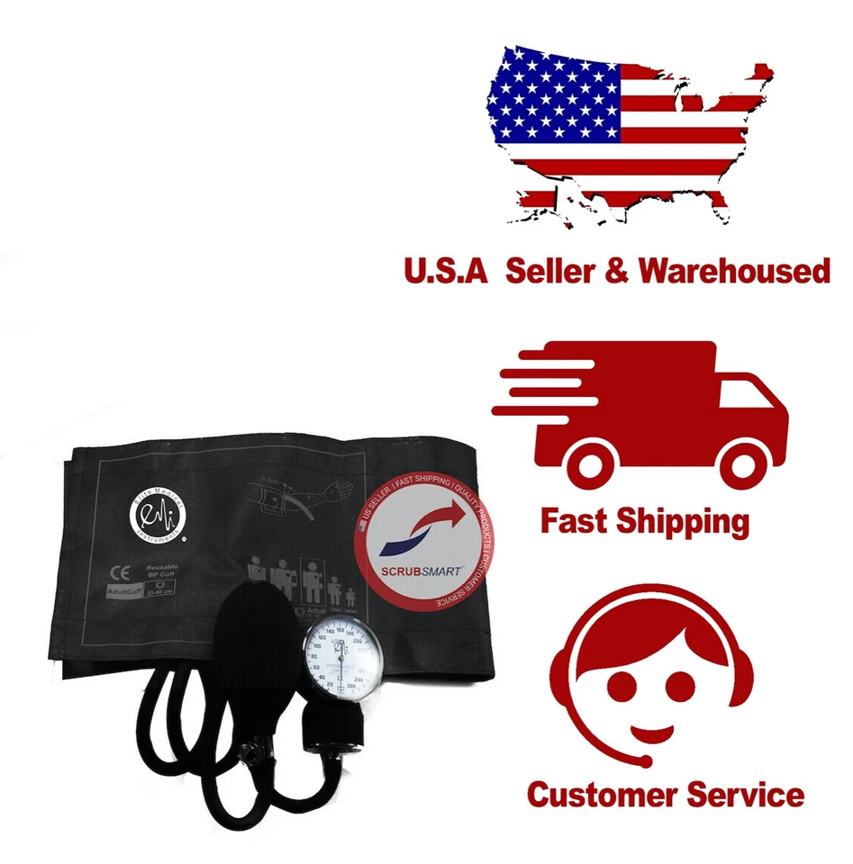 Ручной тонометр манжета манжета манжета анероид сфигмоманометр аппарат набор - Изображение 2 из 3