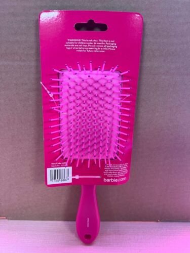 OFFICIAL Barbie Paddle Hair Brush Pink And Silver Moveable Sequins Gift - Picture 2 of 3