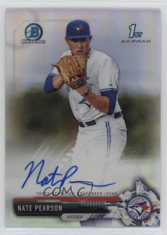 2017 Bowman Draft Chrome Pick Refractor 409/499 Nate Pearson #CDA-NPE Auto 13iq