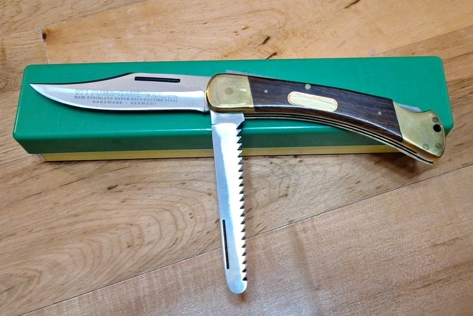 VINTAGE 1972 PUMA GAME WARDEN 971 FOLDING KNIFE EXCEL CONDITION GERMANY SS  - Image 3 of 4