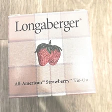 Longaberger All American Strawberry Tie-On Basket Access 74918 USA 2001 box 