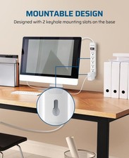 6-Outlet Surge Protector 8ft Cord 