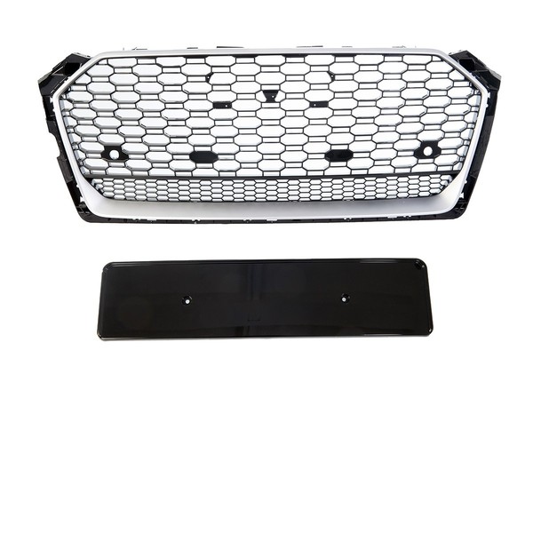Wabengrill Sport KüHlergrill Silber Passt FüR Audi A5 F5 Ab 2015-2019 Nicht RS5-image