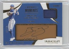 2020 Immaculate Debut Moments Relics Tan Leather 89/99 Bo Bichette Auto 1cb6
