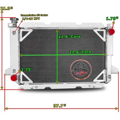 3 Row Radiator For 1985-1997 Ford F150 F250 F350 Bronco 5.0L 5.7L 7.5L V8 GAS AT