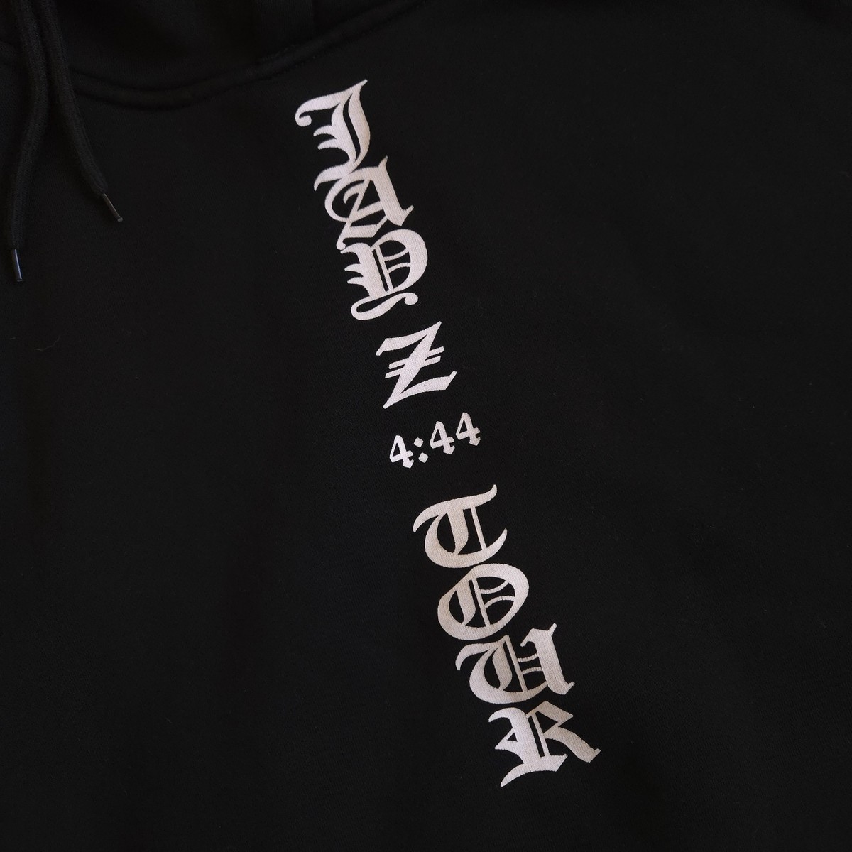 Fear of God Black Hoodie Sweatshirt Jay-Z 4:44 Tour Mens L Hip Hop