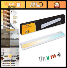 24in LED Under Cabinet Lighting, 18W Dimmable Kitchen/Closet Light, 1237lm, 5 Co