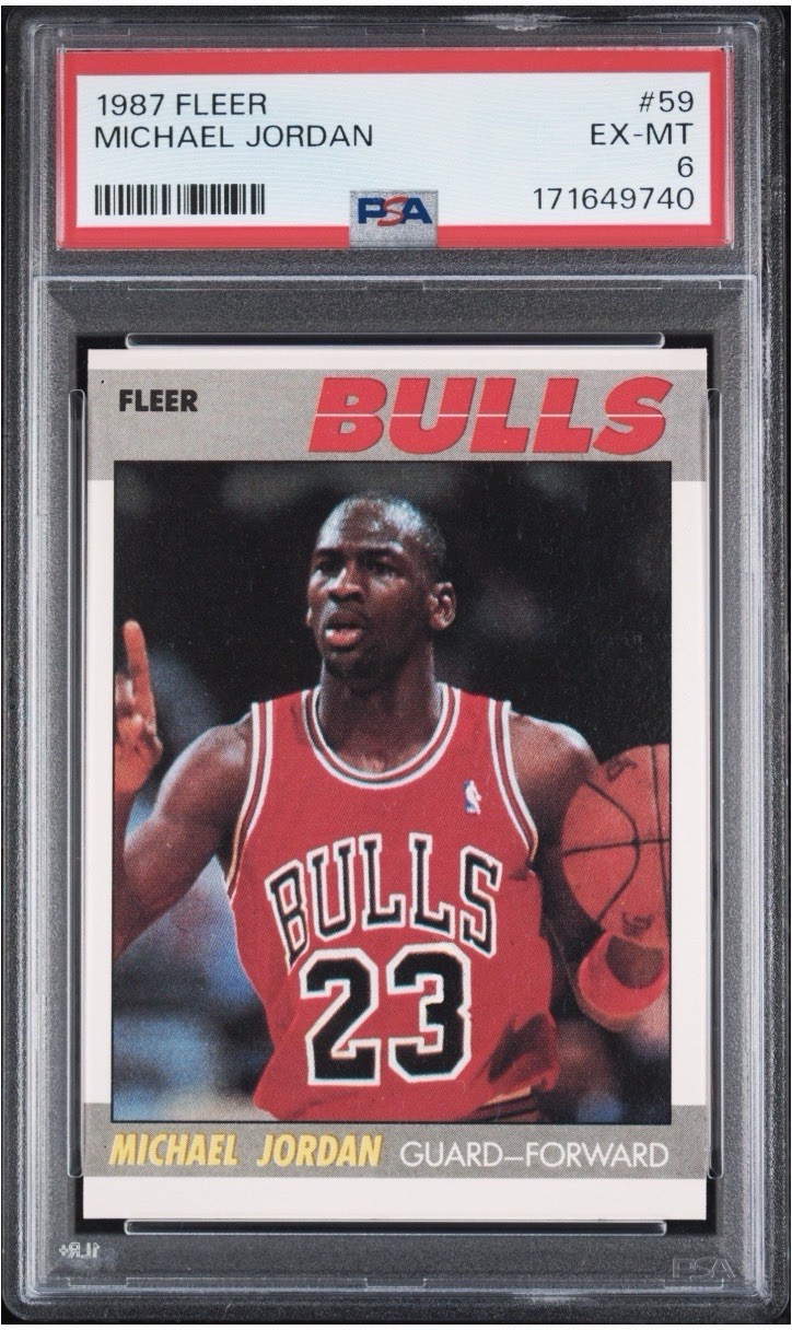 1987 Fleer Michael Jordan #59 PSA 6