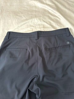 Pantalones chinos negros de golf Calvin Klein para hombre W32 L29 poliéster ajuste regular