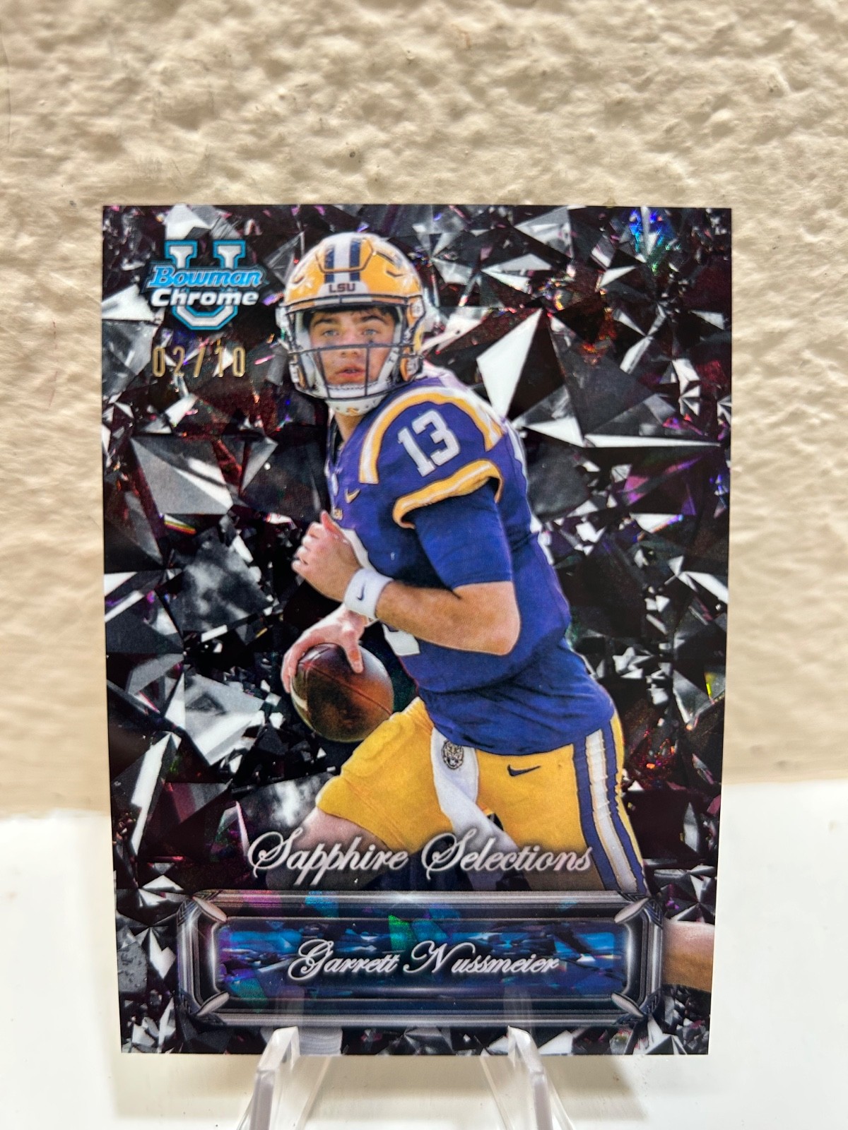 2024 Bowman U Chrome Sapphire Selections Garrett Nussmeier LSU 2/10