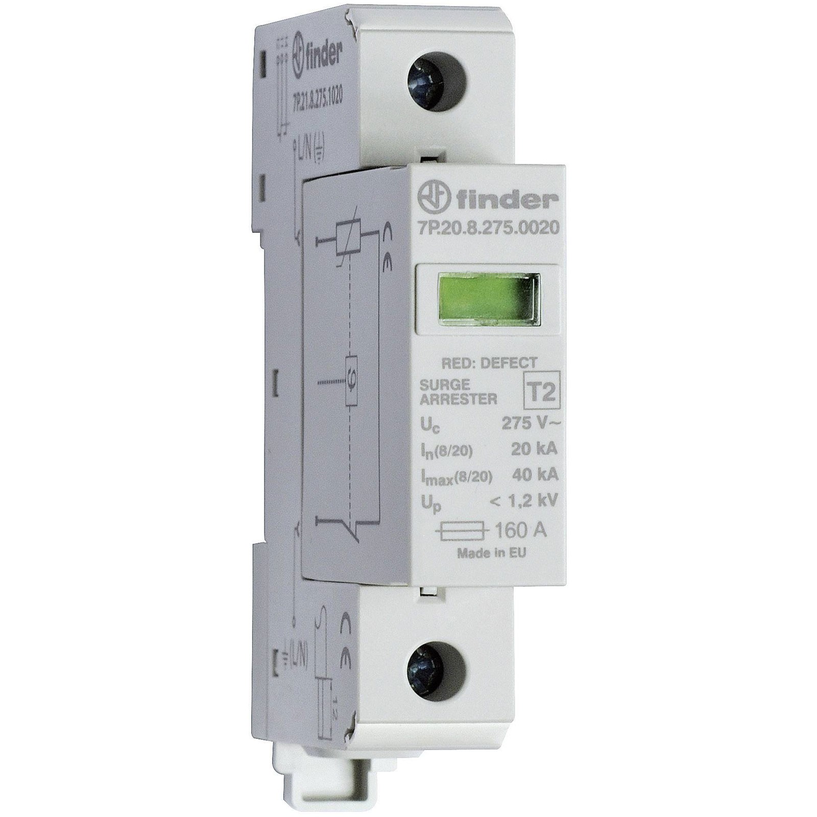 Finder Surge arrester 20 kA Switchboard protection