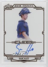 2019 Leaf Trinity Clear Auto Sam Huff #CA-SH1 Auto no9