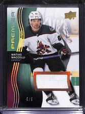 2023-24 Upper Deck Premier Hockey Matias Maccelli #50 Fight Strap 5/5