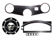 HONDA VTR1000 SP1 2000-2001 Effetto Fibra di Carbonio Giogo/Tappo Carburante/Clock Surround