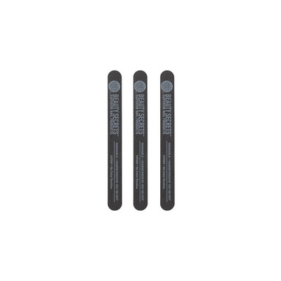 Beauty Secrets Nail File Set of 3 Coarse Medium 100/180 Grit Washable Profession