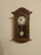 Wanduhr Schrenk mit Pendel mechanisch Eiche rustikal mit Schlagwerk