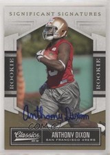 2010 Classics Rookie Significant Signatures Gold 81/99 Anthony Dixon Auto 0o9