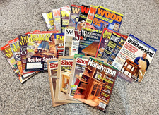 Huge Lot Of 24 Assorted WOODWORKING Magazines DETAILS IN DESCRIPTION 1998-2009