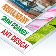 Custom Signage | 3mm Foam PVC Boards | Free P&P | Any Design, UV Printed