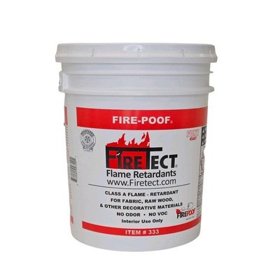 Firetect Fabric/Wood Retardant Liquid Spray Clear Interior Fireproofing 5 Gal.