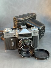 Macchina fotografica vintage Zenit-E Helios 44m-2 obiettivo 58mm made in urss Olimpiadi 1980