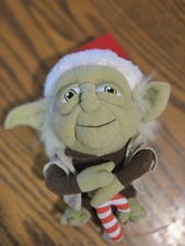 Disney Star Wars 8" Christmas Yoda With Santa Hat Plush