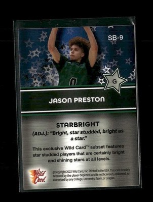 2022 WILD CARD ALUMINATION #SB-9 JASON PRESTON STARBRIGHT /199 | eBay
