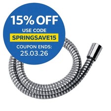 Mira Response Shower Hose Chrome PVC Coated 1.75m Brass Conical Ends 1.1605.168