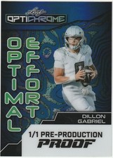 dillon gabriel 2024 leaf optichrome  1/1 pre-production proof