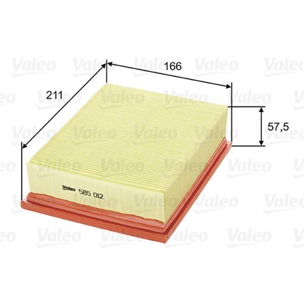 Valeo Luftfilter Filtereinsatz FüR Opel Combo 1.7 D Corsa B 1.5 TD 585012-image