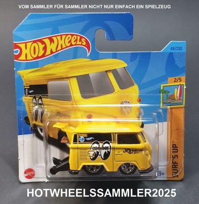 HOT WHEELS MOONEYE ''KOOL KOMBI'' FARBE GELB SURF´S UP OVP UNGEÖFFNET ANSEHEN!