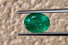 1.25 Ct Natural Zambian Emerald Oval Cut 8x6 mm Loose Gemstone For Jewelry
