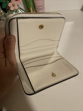 Tory Burch Womens Ivory Thea Compact Leather Tri-Fold Wallet