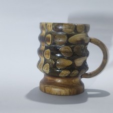 Hand-Turned Wooden  Clear Resin Tankard   One of a Kind