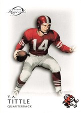 Y.A. Tittle 2011 Topps Gridiron Legends #165 San Francisco 49ers Football