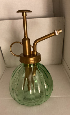 New Green Glass Spritzer Sprayer Bottle Plant Watering Mister