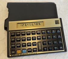 HP 12C Financial Calculator w/Original Cover - GOOD CONDITION