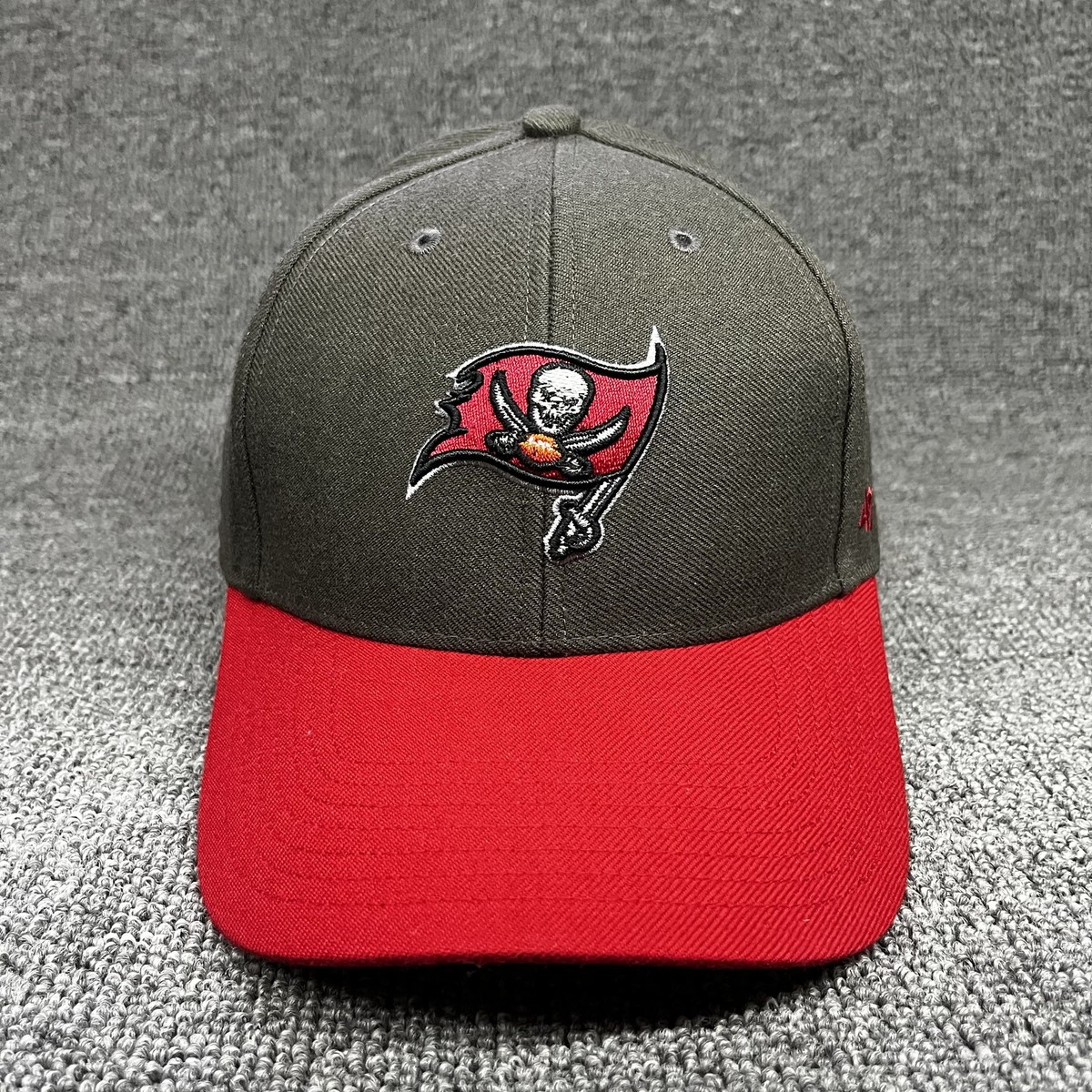 Tampa Bay Buccaneers '47 MVP Hat Charcoal Red Adjustable NFL Cap BUCS Strap