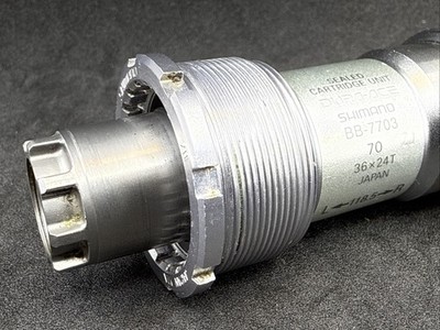 RARE Shimano Dura-Ace BB-7703 Octalink 118.5mm TRIPLE Italian ITA