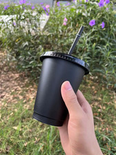 473Ml 480Ml 500Ml 16Oz Plastic Cup Cold Cup Cold Drink Cup with Straw and Lid