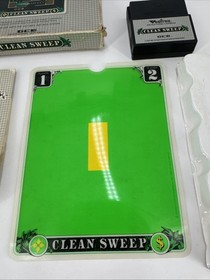 Vectrex Clean Sweep Complete CIB Video Game Cartridge Manual Overlay 1982 TESTED