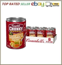 Campbell’s Chunky Soup, Classic Chicken Noodle Soup, 16.1 Oz Can (Case of 8)