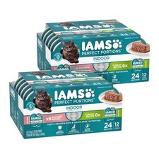 IAMS Perfect Portions 12 Count Pack of 2 , Variety: Indoor Salmon  Turkey
