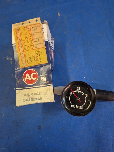 Manómetro de presión de aceite Corvette 1972-1973 GM #6462928 NOS AC GM