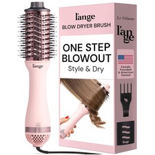 Ionic Hot Air Brush - Le Volume 2-in-1 Blow Dryer for Smooth, Shiny Hair - Blush