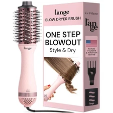 Ionic Hot Air Brush - Le Volume 2-in-1 Blow Dryer for Smooth, Shiny Hair - Blush